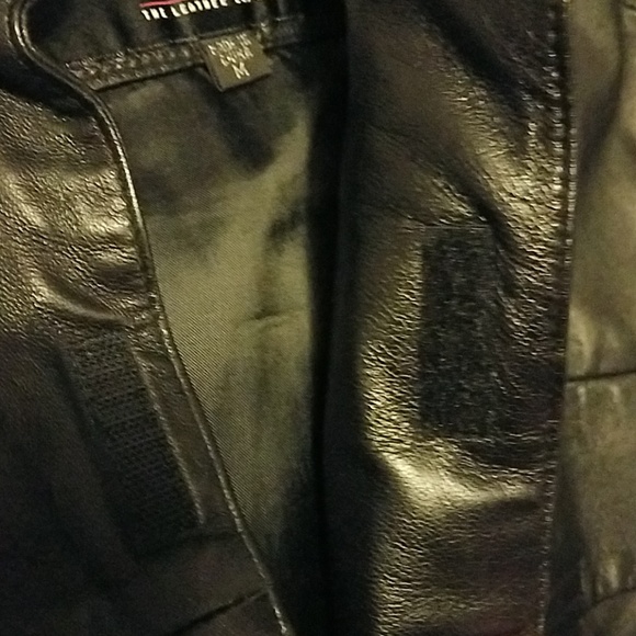Mens Black Leather shirt style lightweight blazer - Picture 4 of 4
